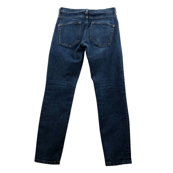 Everlane Womens Jeans Size 25 Skinny Mid Rise Ankle Blue Denim Casual Classic - Picture 2 of 16